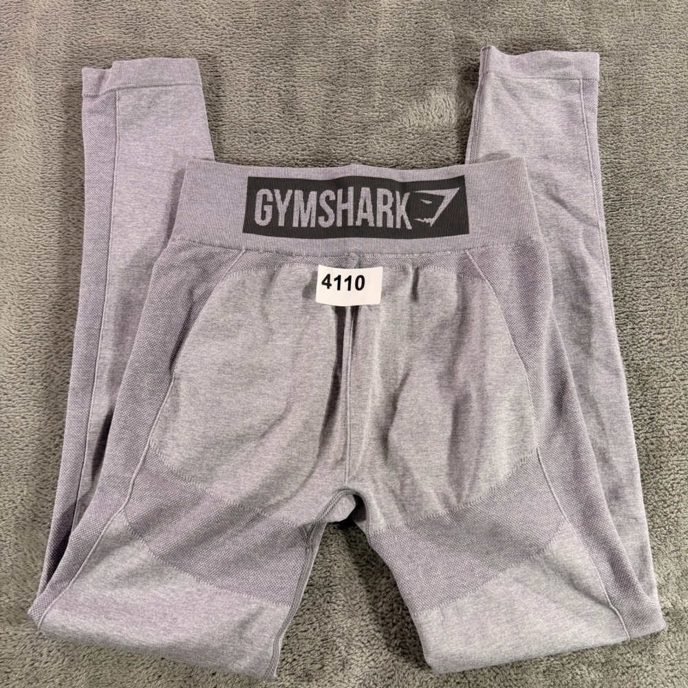 Gymshark Flex High Rise Leggings Women S Gray Marl Seamless Workout Tights